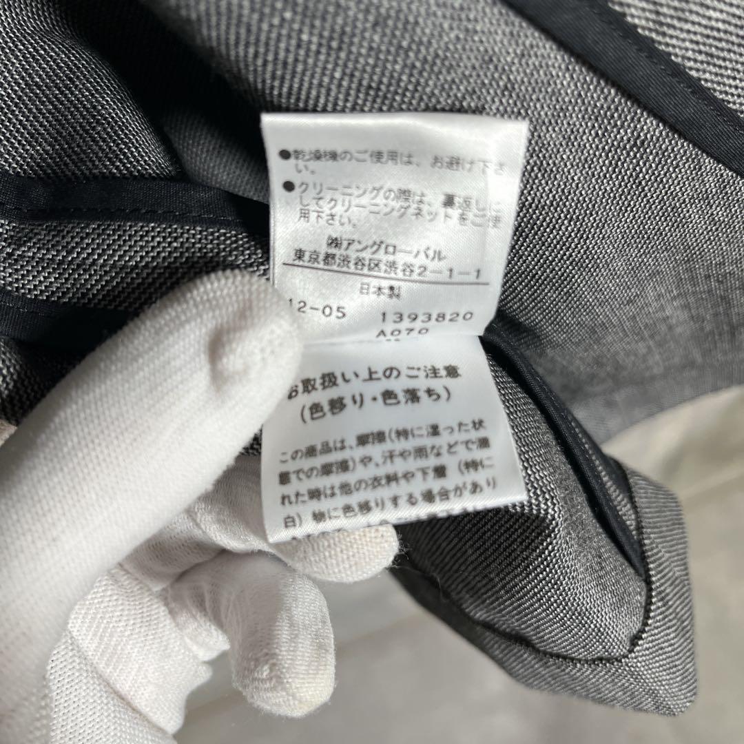 【美品•Lサイズ】マーガレットハウエル ウールリネンテーラードジャケット グレー