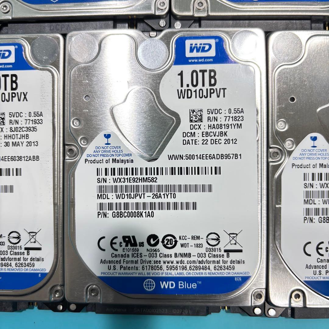 【1TB】【Western Digital製 統一】★2.5インチ★内臓HDD★
