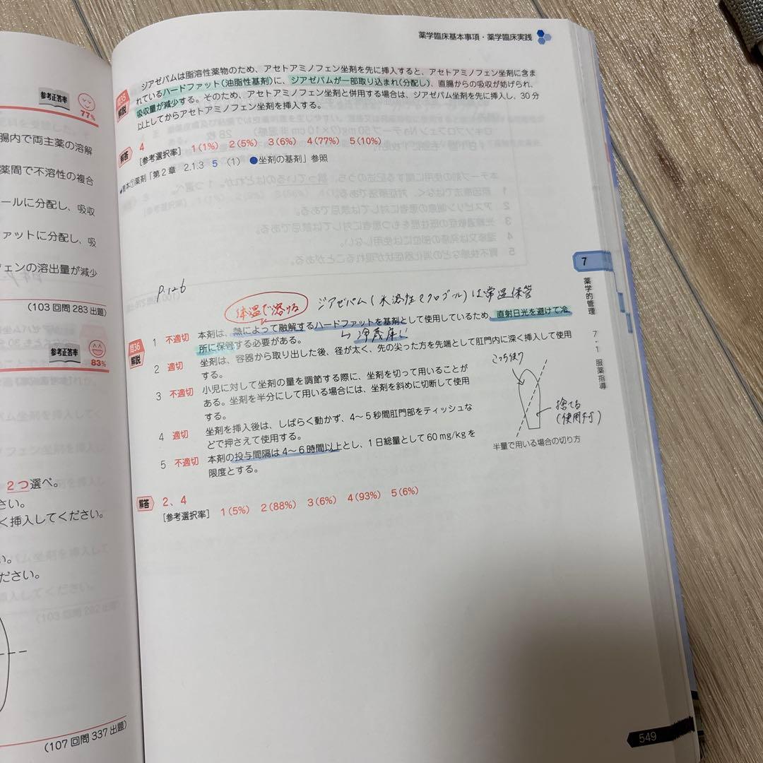 第111回　薬剤師国家試験対策参考書　青本　青問　セット　改訂第15版