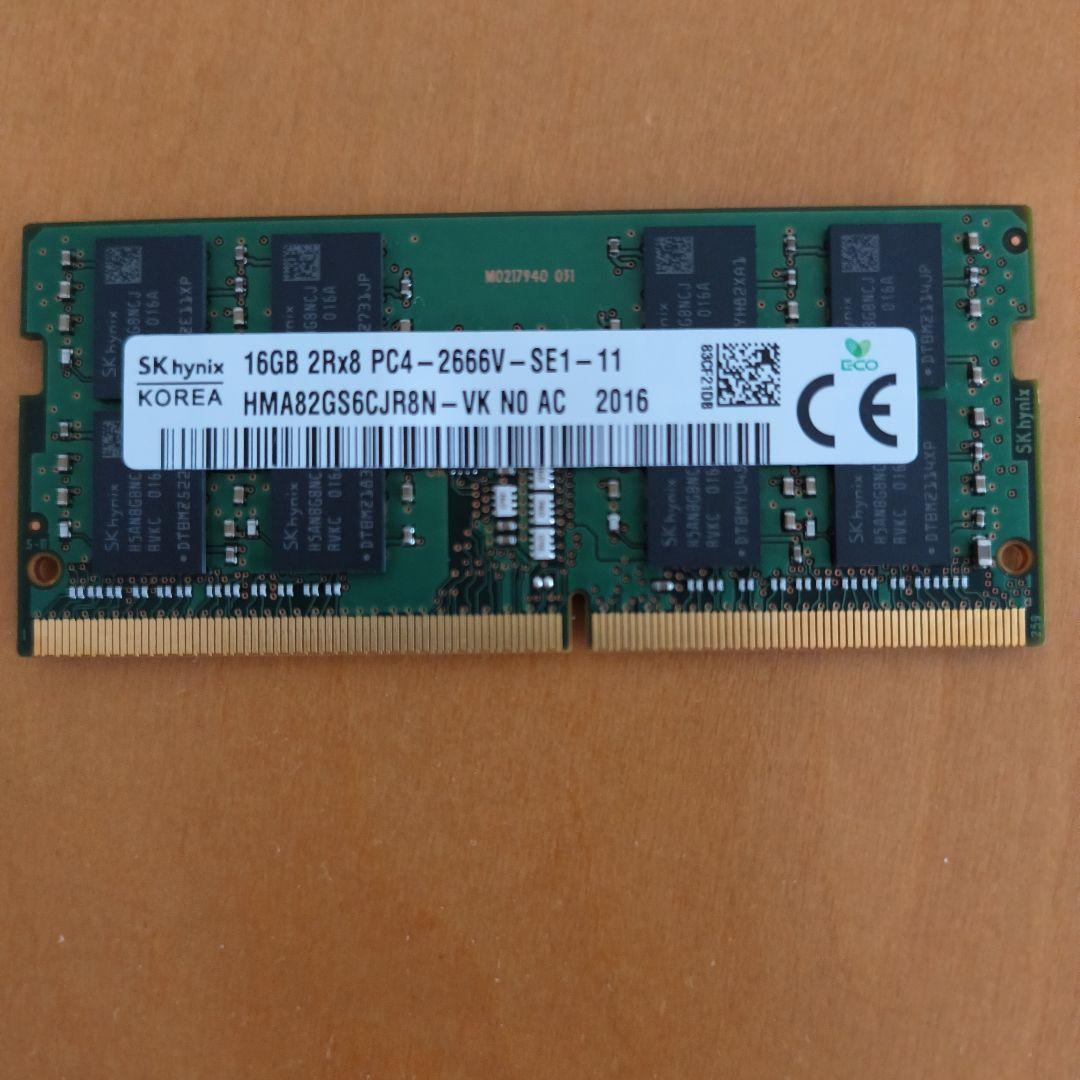 SK hynix 16GB DDR4 メモリ PC4-2666V 2個
