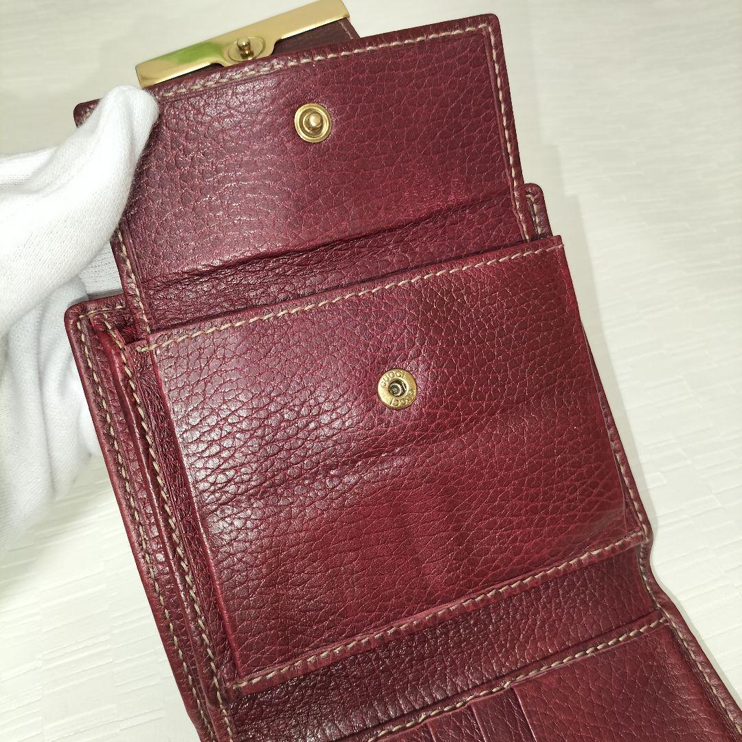 GUCCI 二つ折り財布 シェリーライン