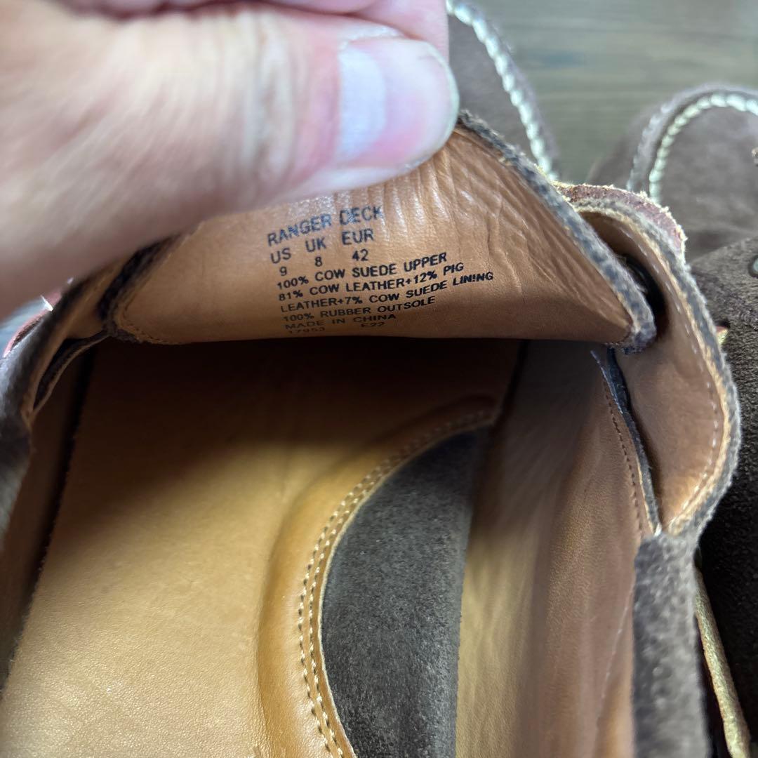 POLO COUNTRY 3EYE スウェード デッキシューズ US9