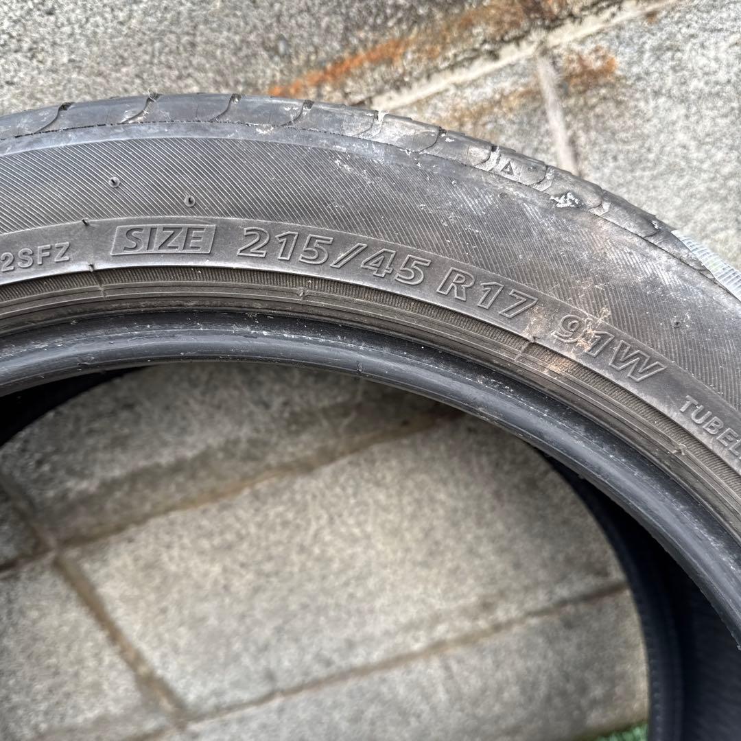BRIDGESTONE 215/45R17 2本　　23年製　　中古品 1