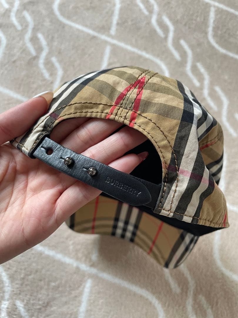 (USED)Burberry チェック柄　キャップ 帽子