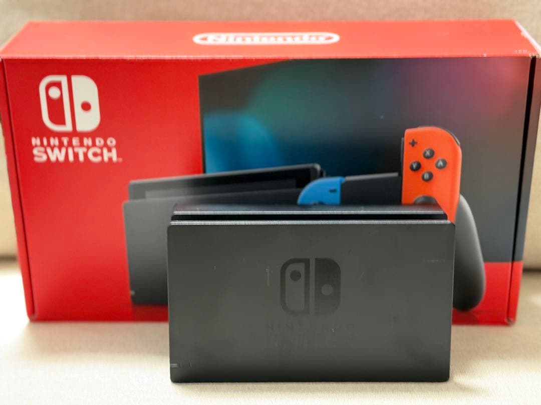 美品)ニンテンドースイッチ 本体Nintendo Switch (箱付)ドック付