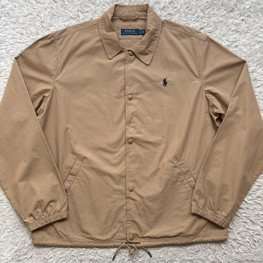 ★希少 XLサイズ★ ポロ ラルフローレン コーチジャケット 現行品 ベージュ
