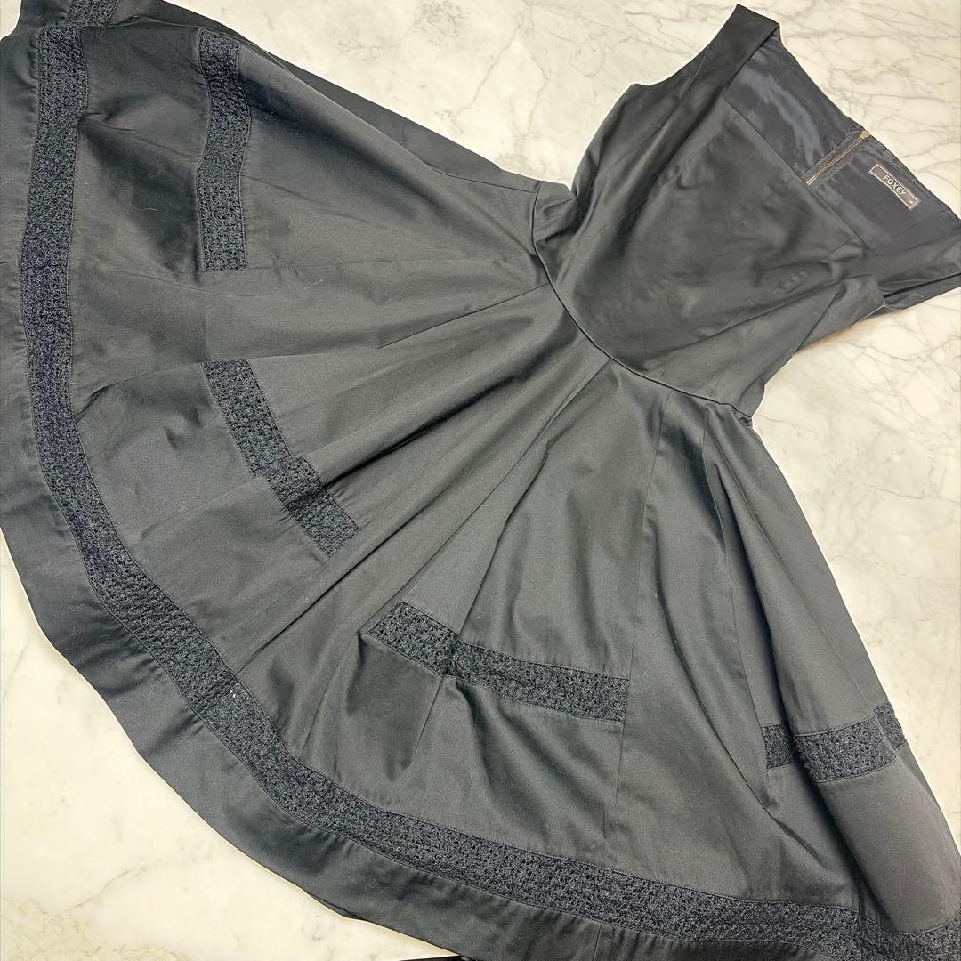 FOXEY ブラックワンピース　⭐︎SALE