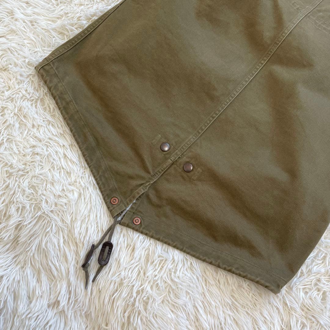 FRED PERRY カーキ インナー ロゴ ファー 3way モッズコート