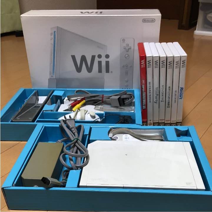 Wii 本体、付属品、ソフト セット