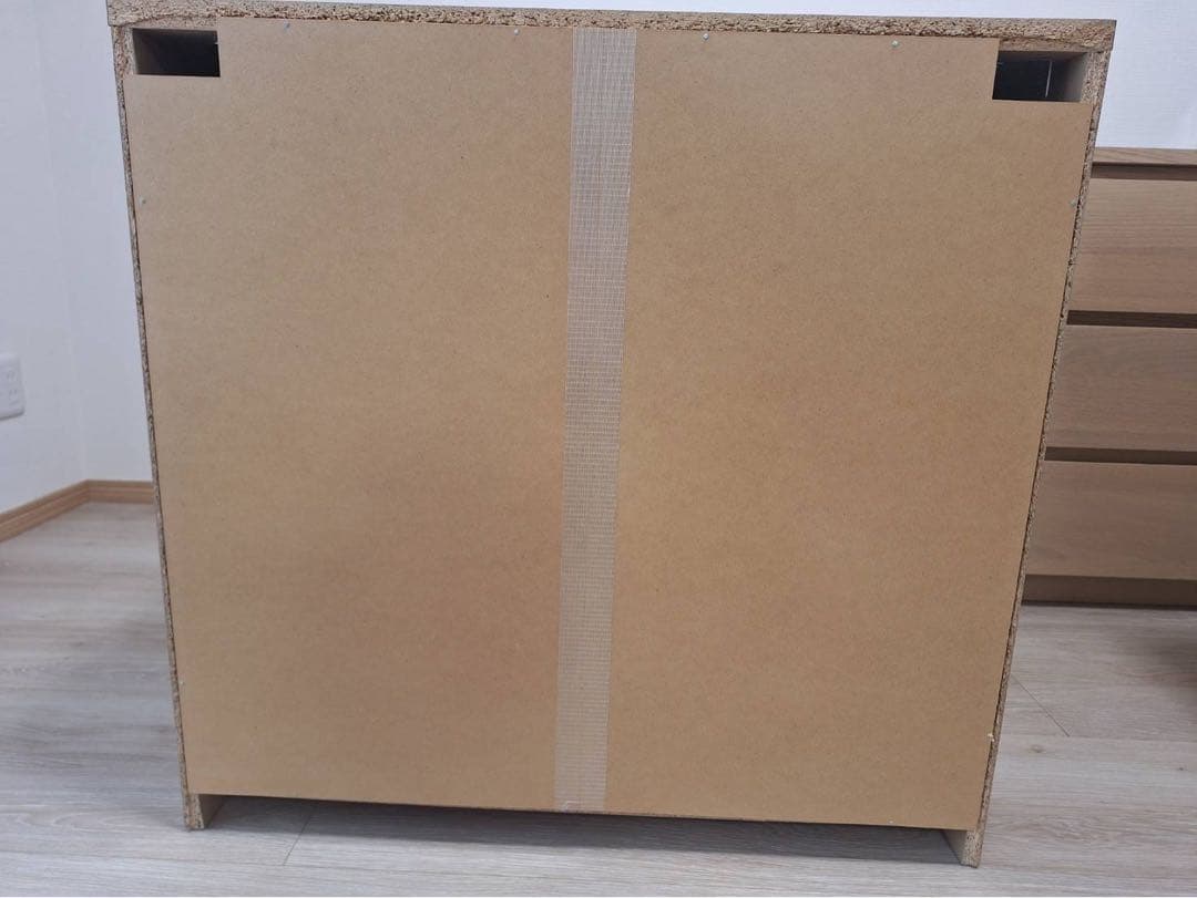 IKEA MALM 3段チェスト　ホワイトステインオーク　1/3
