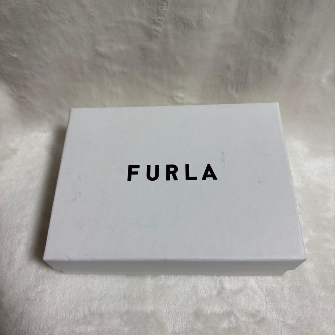 未使用級！　FURLA フルラ　ブラウン 二つ折り財布　レザー　箱付き