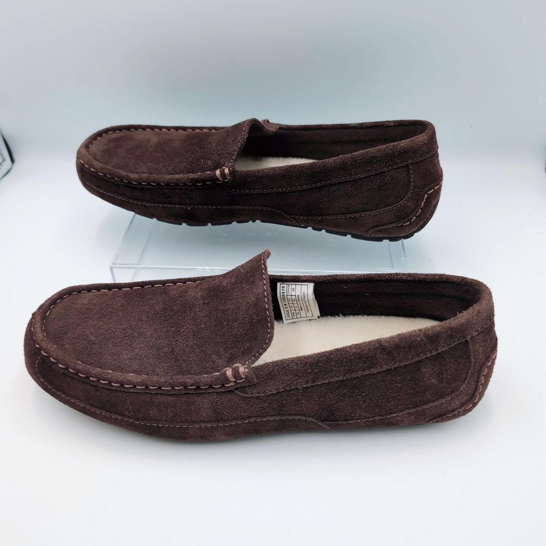 【未使用級】UGG　Alder　28cm　ダークブラウン　ローファー　モカシン