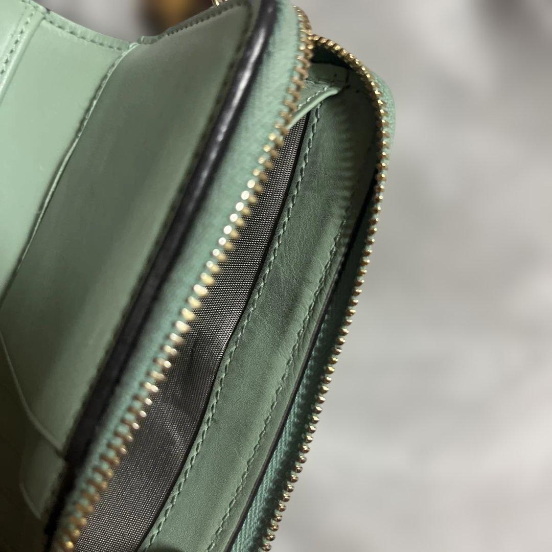 GUCCI パイソンウォレット　バンブー付き