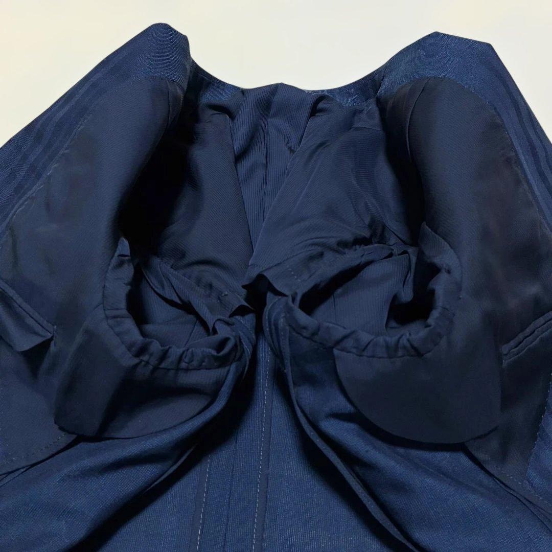 極美品✨ DAKS 紺ブレザー 銀ボタン ネイビー シャドーチェック 背抜き