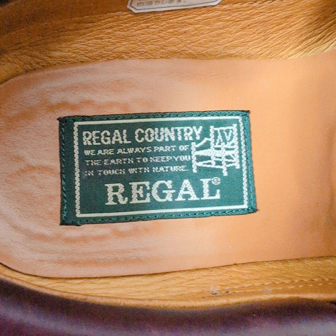 【REGAL COUNTRY】 デッキシューズ モカシン 革靴 ブラウン