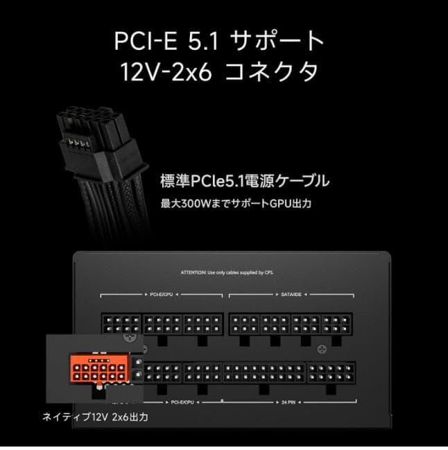 PCCOOLER CPS KN750 電源 80 PLUS Gold 750W