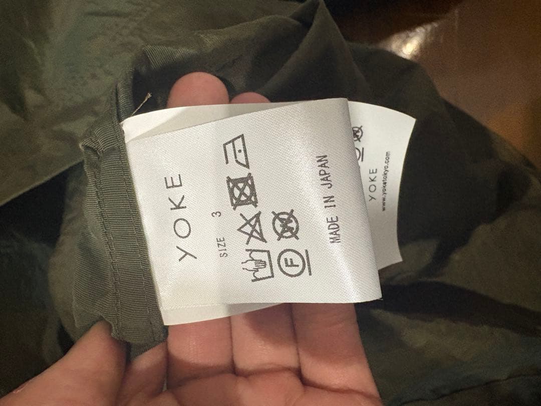 YOKE Nylon Mods Coat サイズ3 カーキ ヨークモッズコート