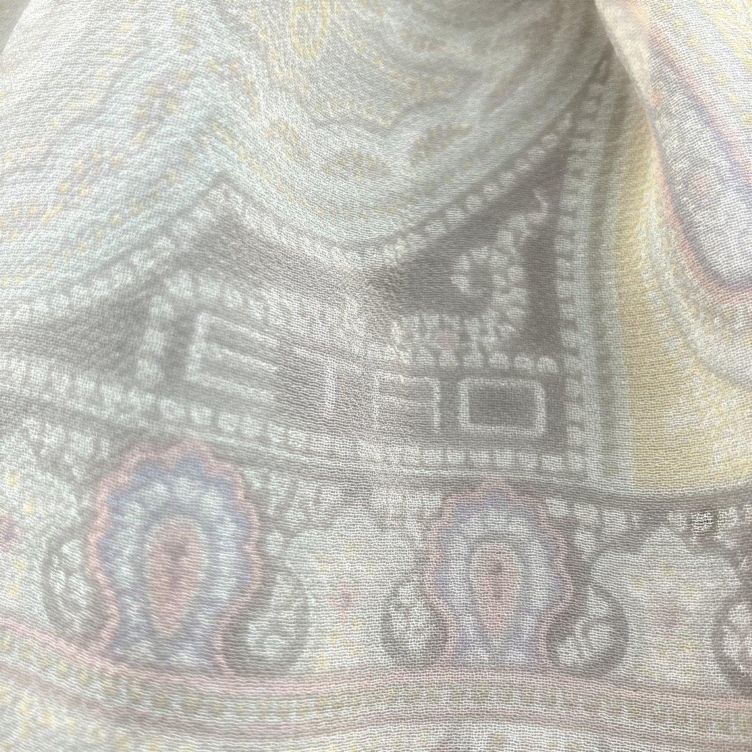 ETRO 100%シルク ペイズリー ストール