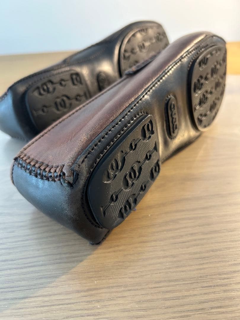 GUCCI グッチ ビットローファー ドライビングシューズ 25.5cmブラウン