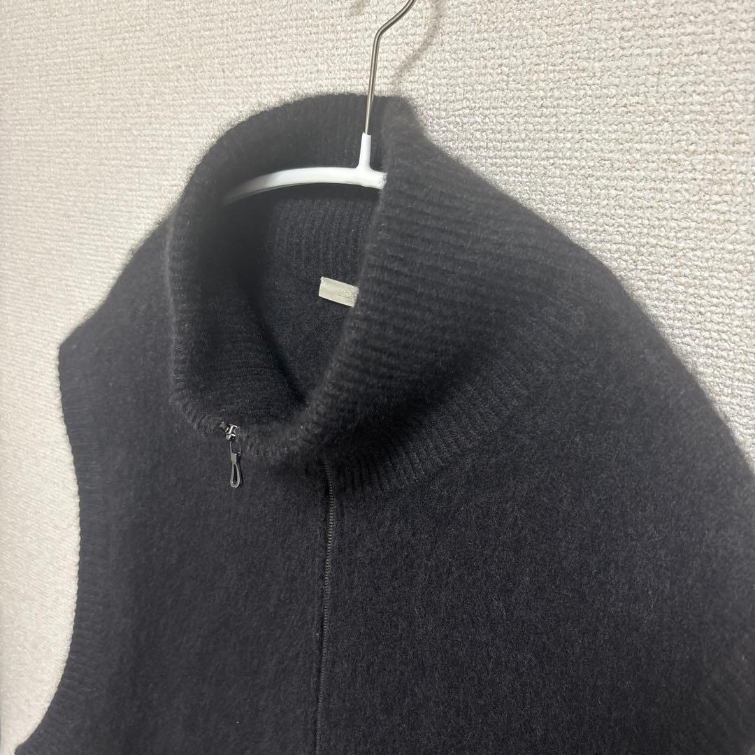 【3連休セール】CASHMERE HARD MILLED ZIP VEST