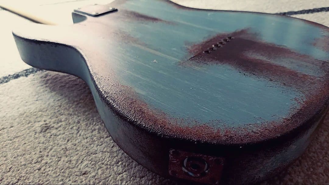 38Guitars テレキャスター TL Rust Blue レリック 錆加工