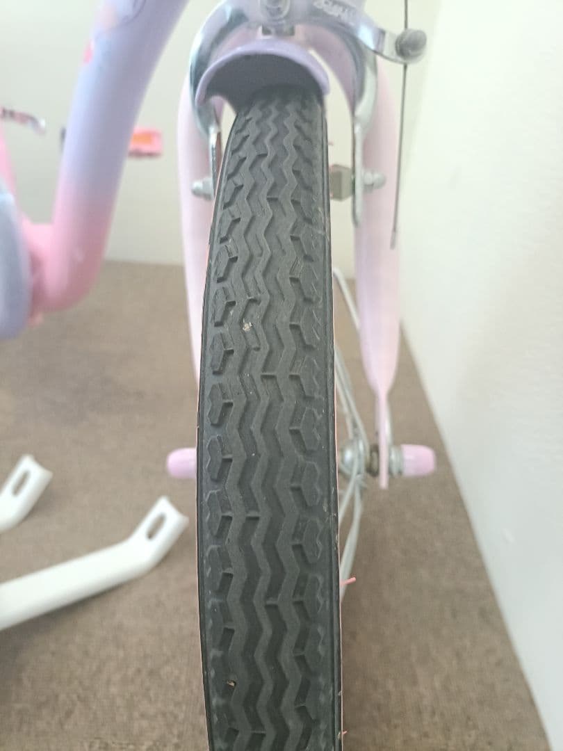 【札幌市中央区引取限定】16インチ 自転車 プリンセス ソフィア 補助輪あり
