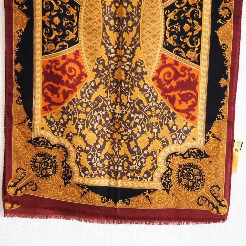 ETRO エトロ ストール イタリア製 ウール シルク 136×42cm