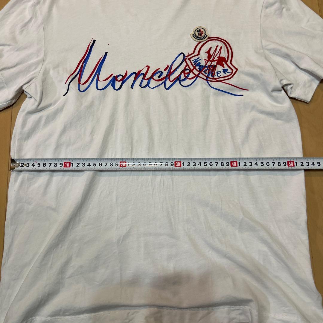 MONCLER 刺繍ロゴ Tシャツ ホワイト