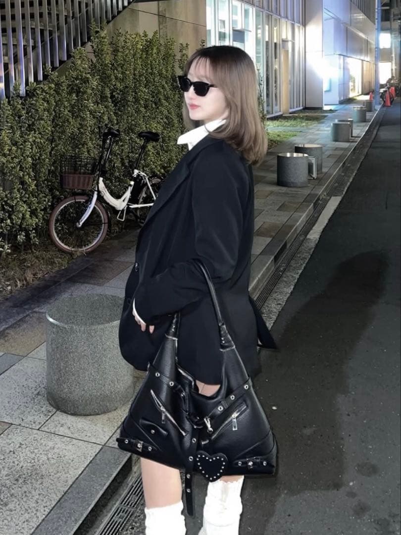 Darich♡ウエストマークテーラードジャケット　(BLK・Sサイズ)