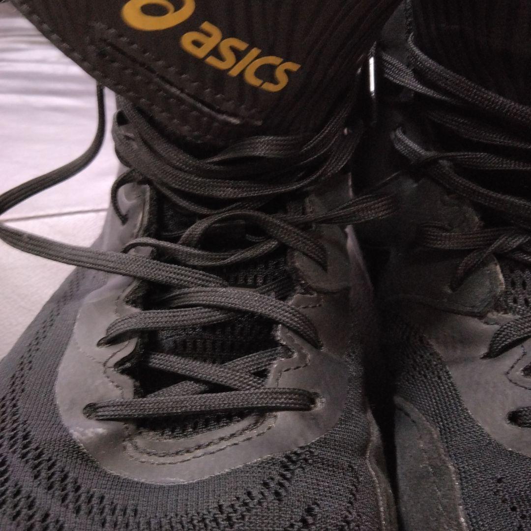 最終価格！美品　asics ボクシングシューズ ブラック