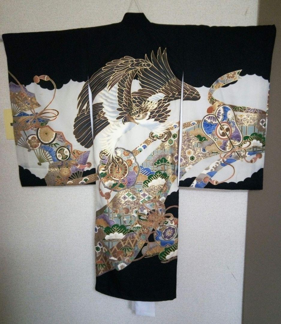 美品店頭展示品【正絹お宮参り着物】『長襦袢付き』