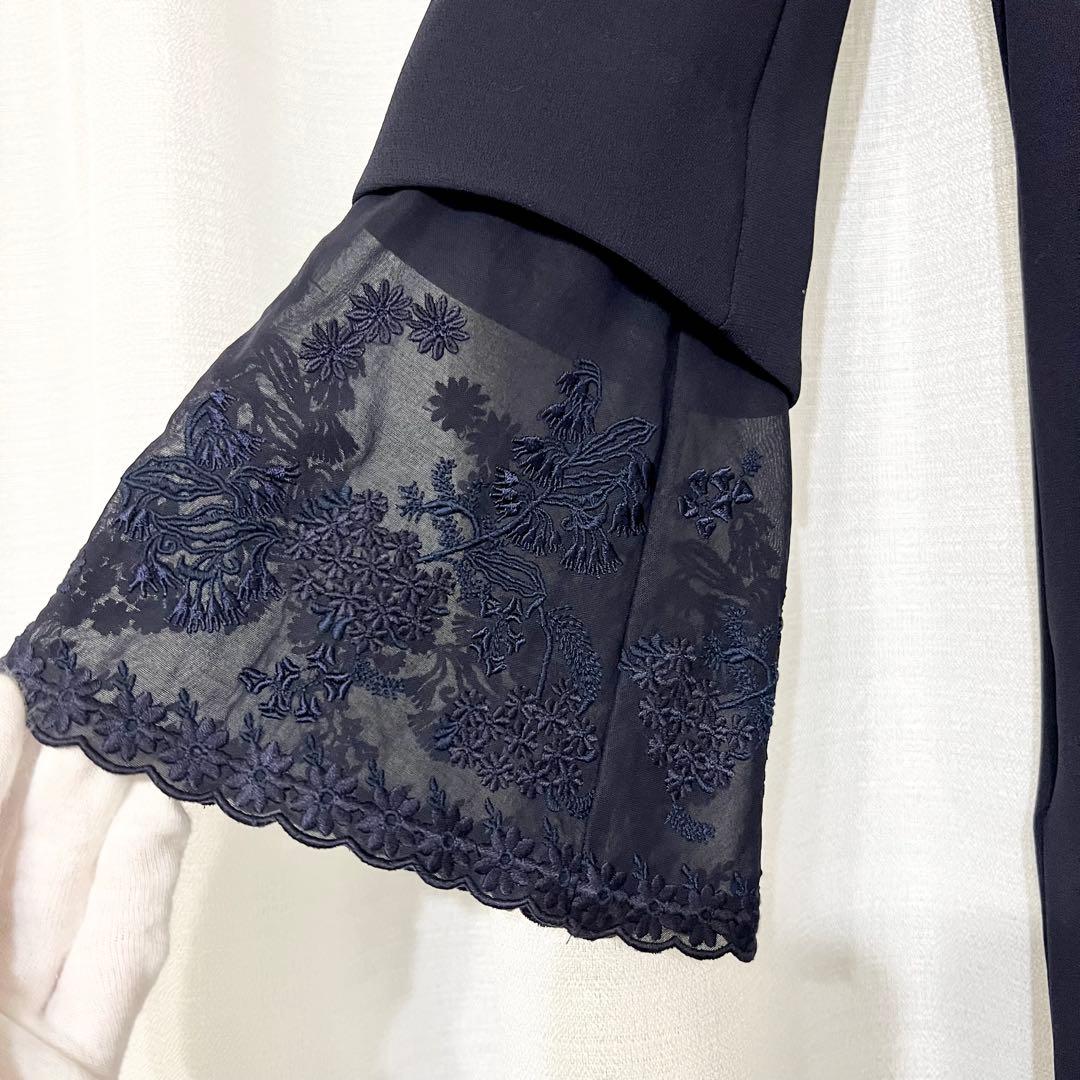 Mame Kurogouchi I-Line Dress ネイビー 25FW
