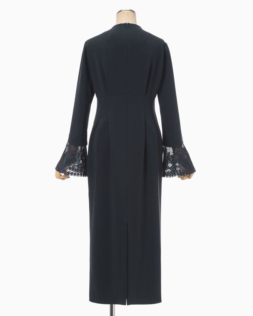 Mame Kurogouchi I-Line Dress ネイビー 25FW