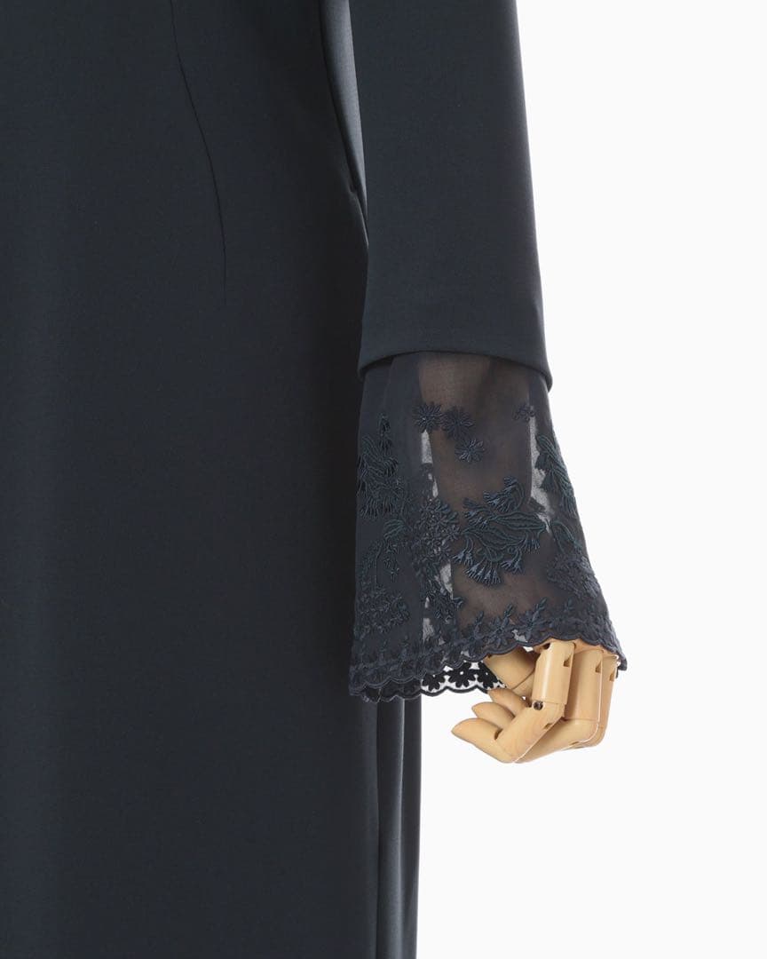 Mame Kurogouchi I-Line Dress ネイビー 25FW