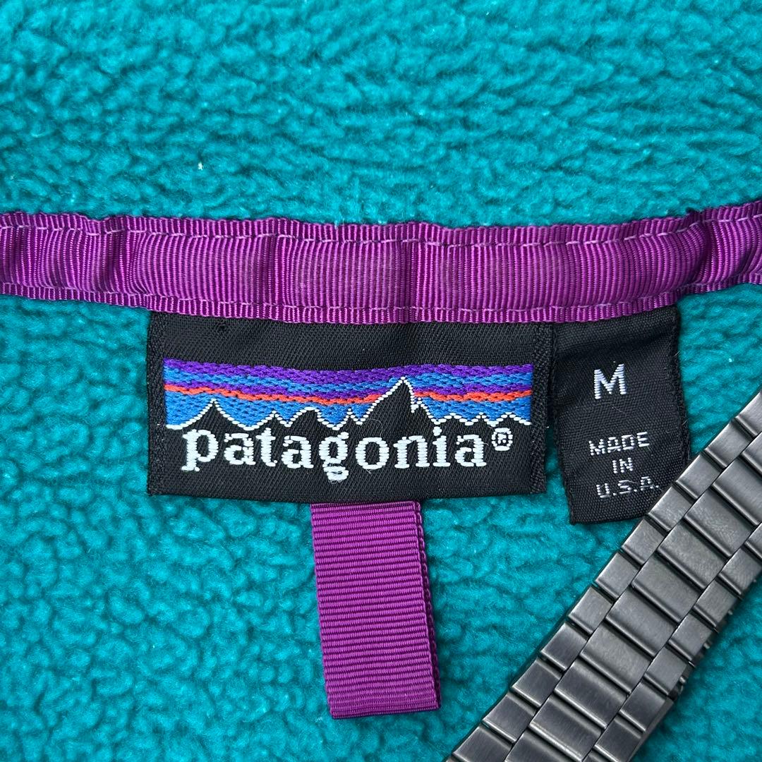 90s パタゴニア patagonia スナップt アメリカ製 緑