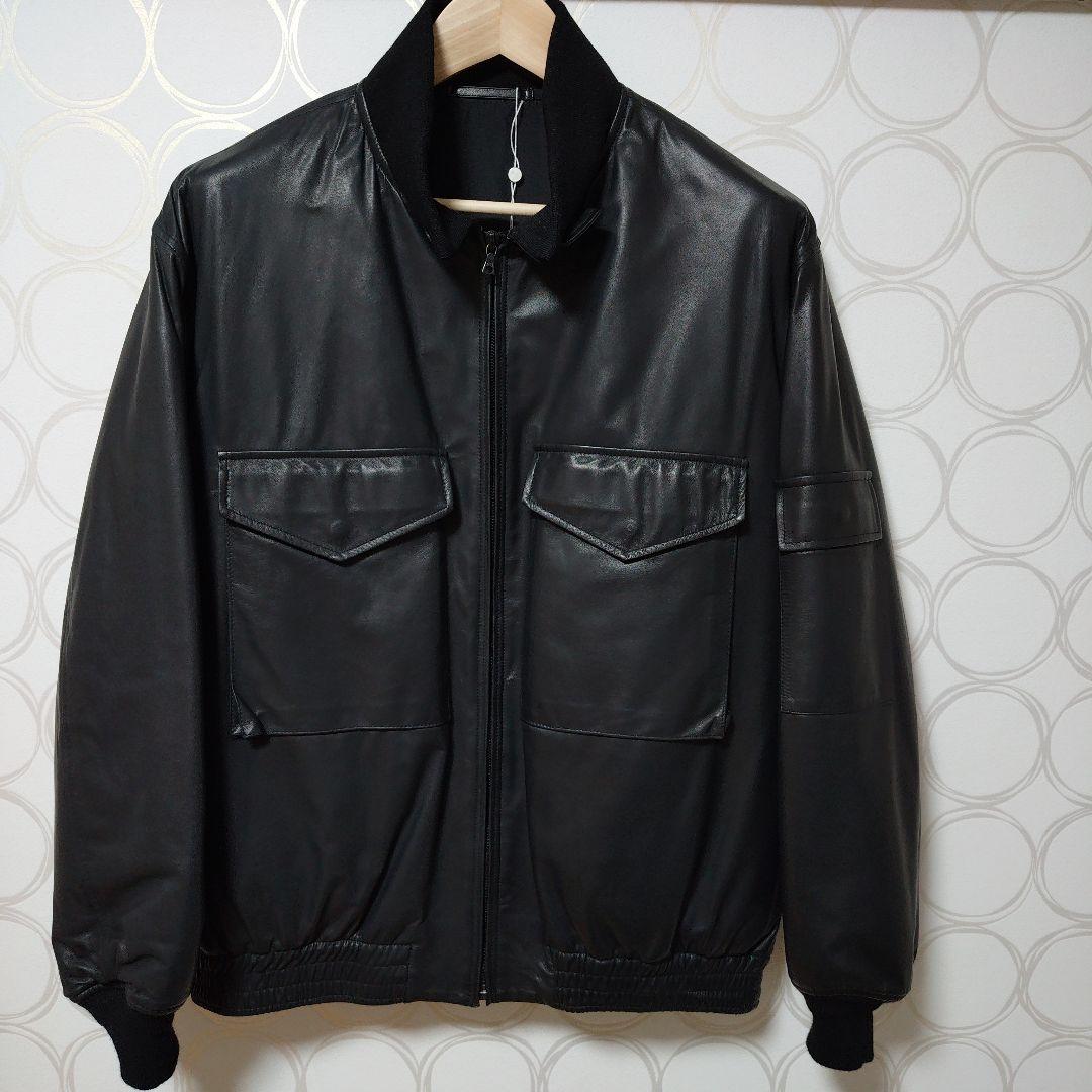 COMOLI G8シープスキンレザーブルゾン