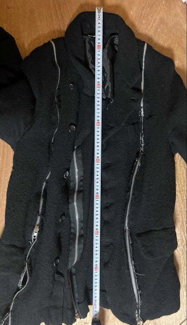 Black comme des garçons ウール縮絨　テーラードジャケット