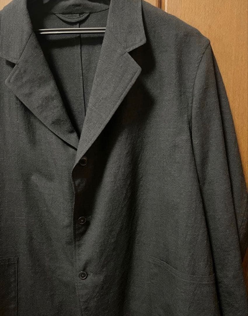 は*ほ様 美品　comoli 3b ウールジャケット　24ss サイズ2 チャコ