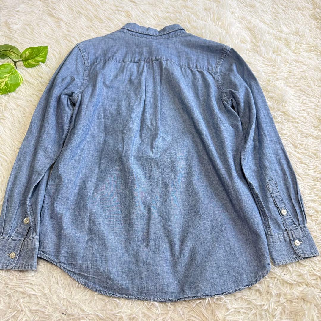 【ラルフローレン】美品 デニムシャツ 長袖 Lサイズ レディース