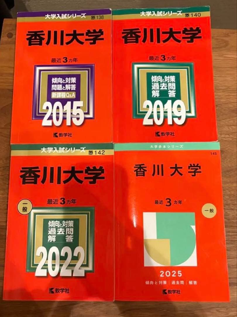 【赤本】香川大学 2015 2019 2022 2025