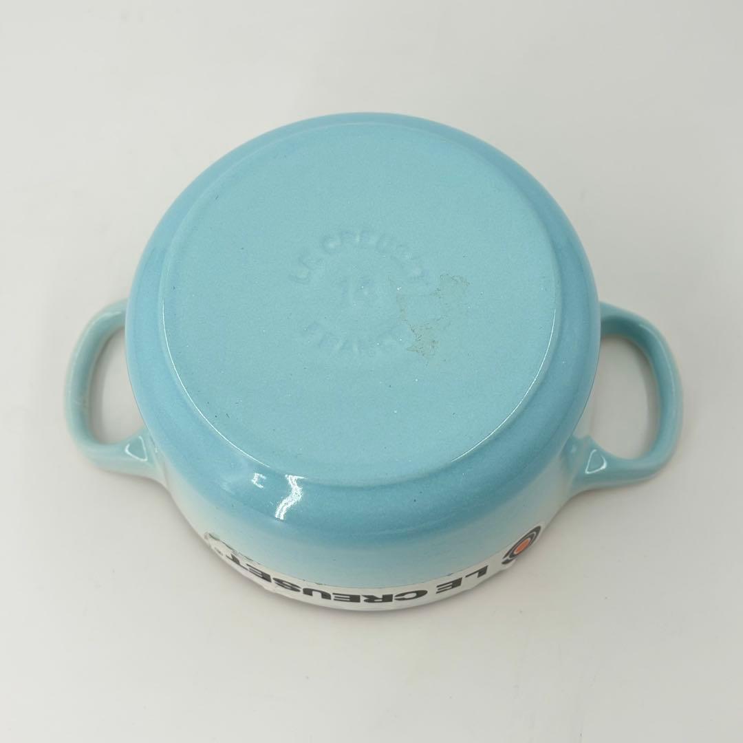 ルクルーゼ ココットロンド 14cm 水色 両手鍋