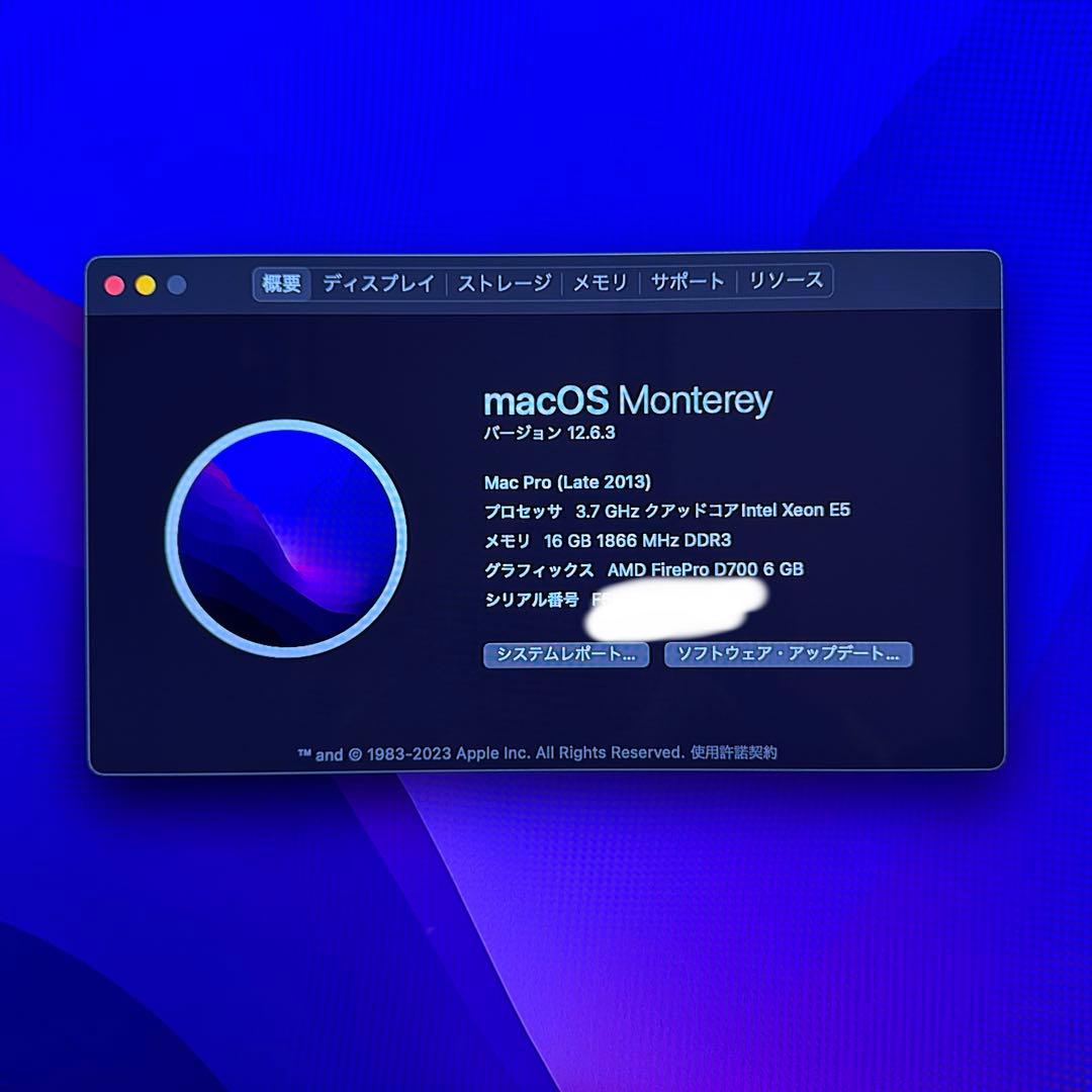 Apple Mac Pro Late 2013 良品 D700