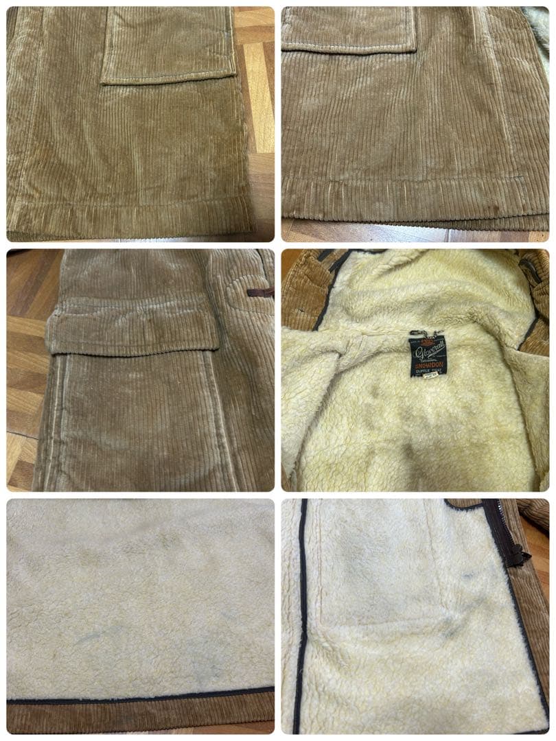 70s グローバーオール DON 太畝コーデュロイダッフルコート S12