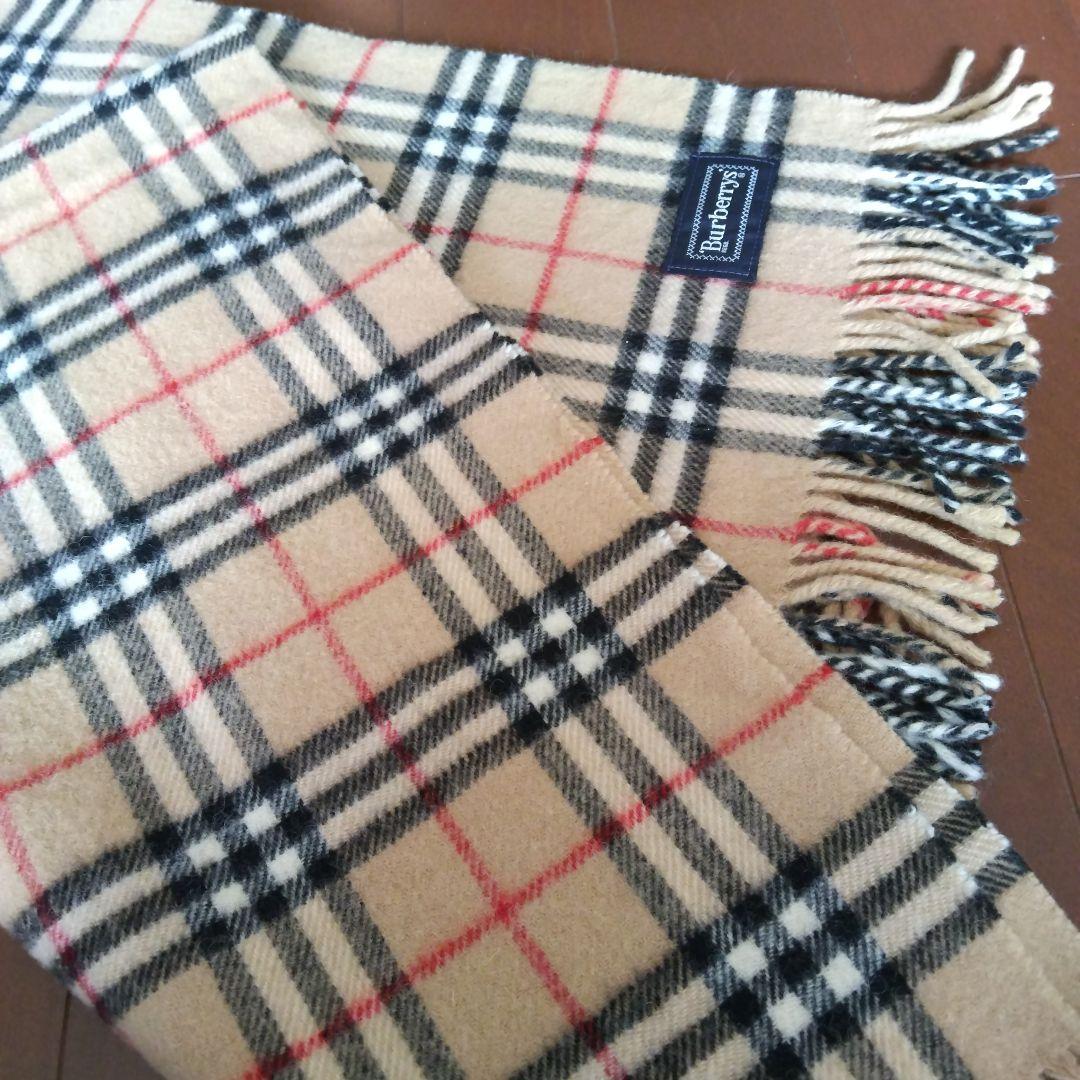 Burberrys ロゴ刺繍ノバチェック大判ストール マフラー