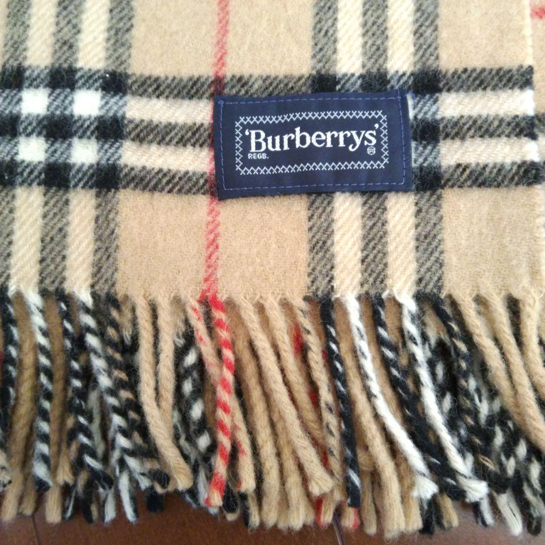 Burberrys ロゴ刺繍ノバチェック大判ストール マフラー