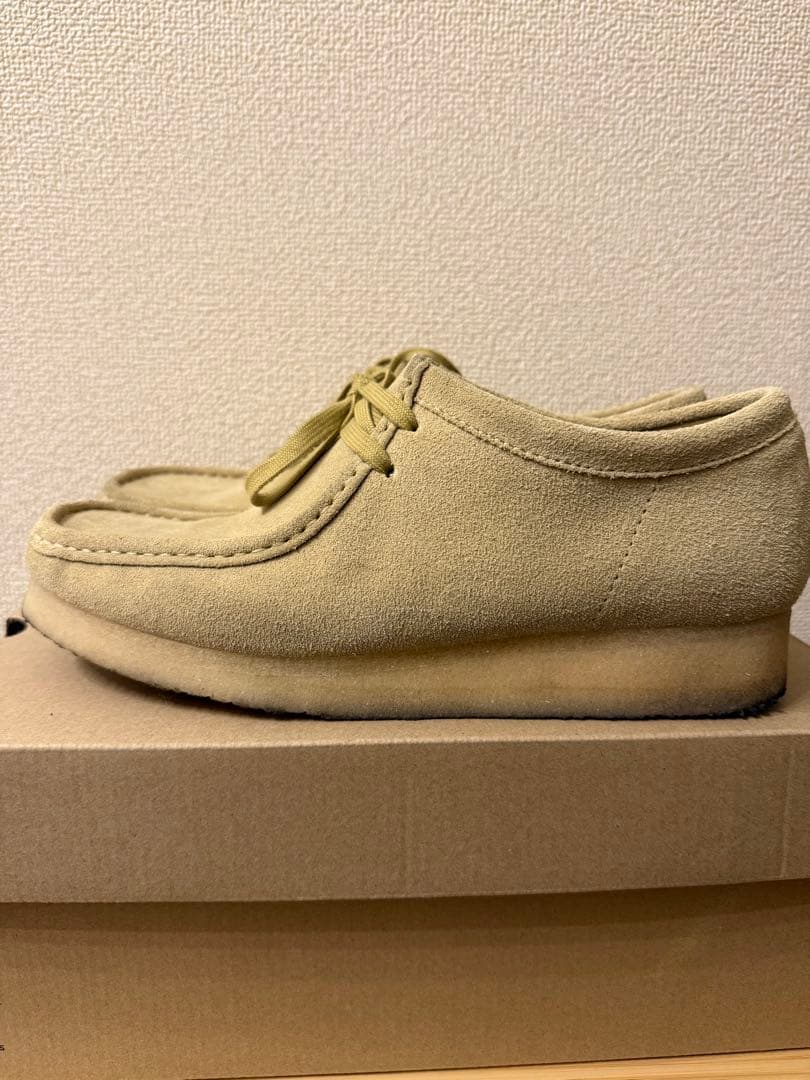 Clarks Wallabee メープル27.5UK9ハーフ