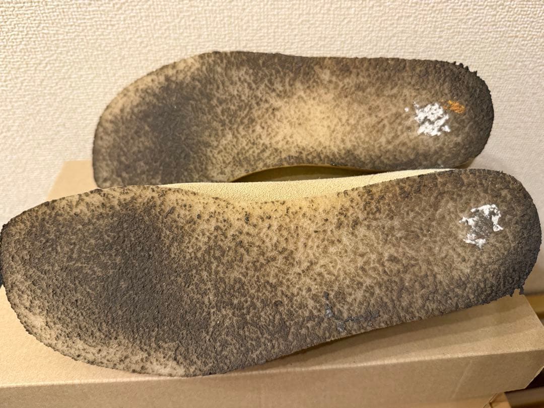 Clarks Wallabee メープル27.5UK9ハーフ
