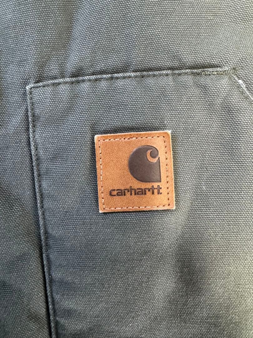 Carhartt ダックベスト モスグリーン