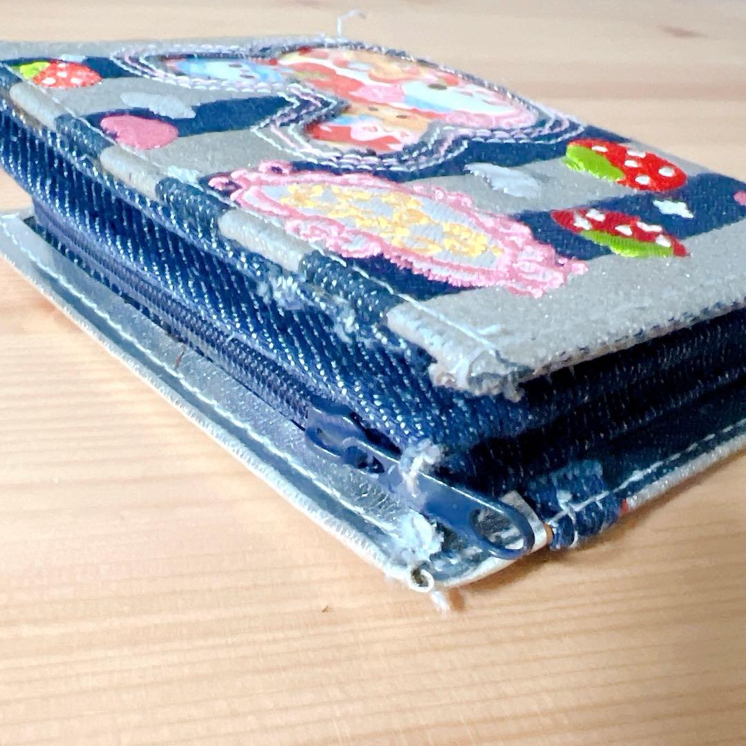 平成レトロ デニム生地 財布