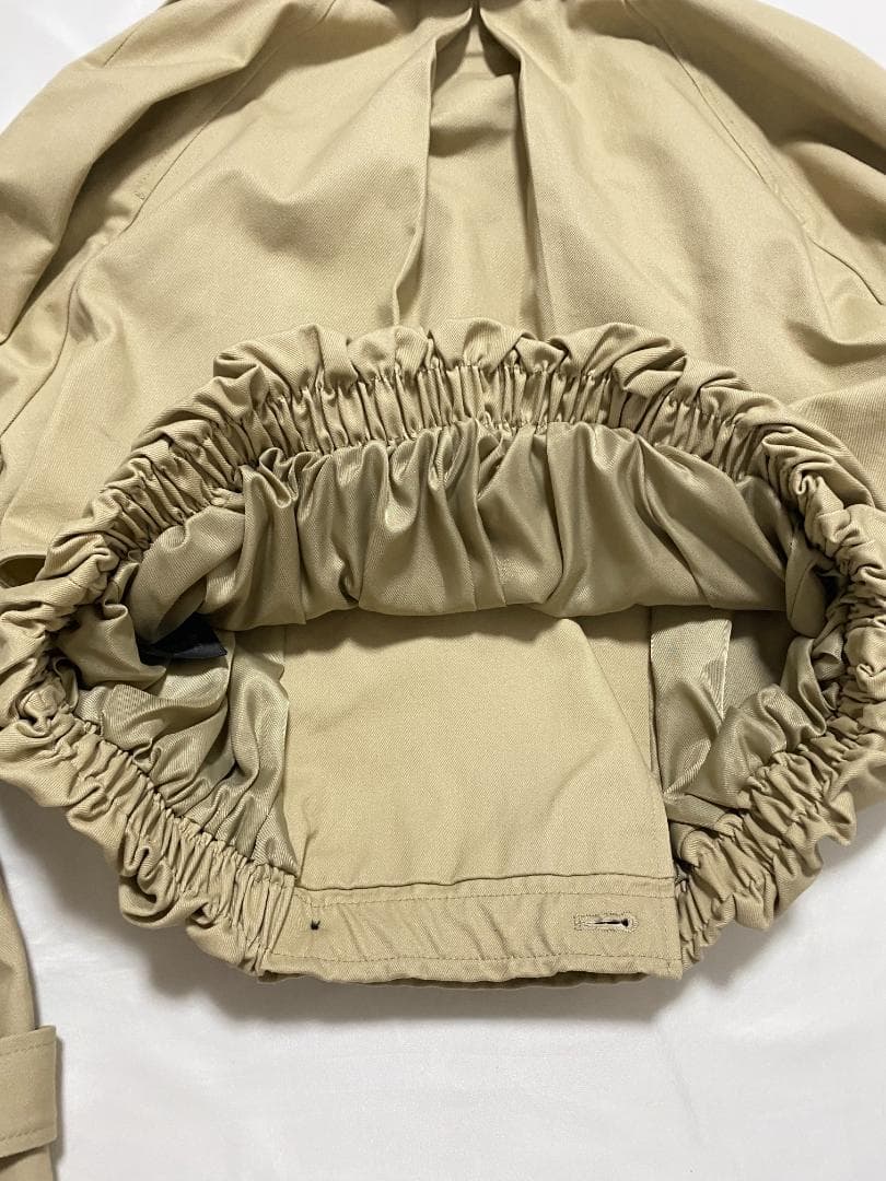 na0＊　新品‼ ZARA ショートバルーントレンチコート コムギ色 XS